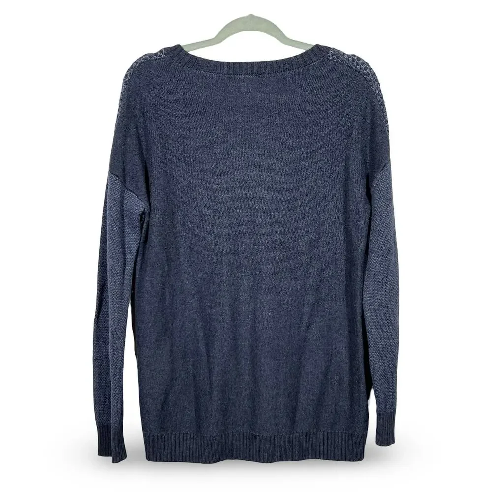 Banana Republic Mens Navy Knit Crewneck Sweater Medium